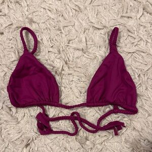 San Lorenzo Magenta Bikini Top
